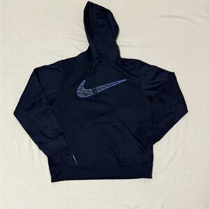 Nike Men's Dark Blue Hoodie